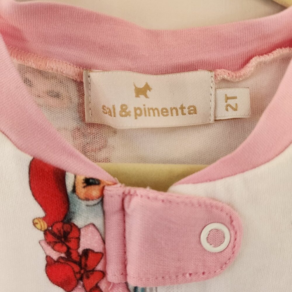 Sal & Pimenta vintage Santa girl christmas pajamas